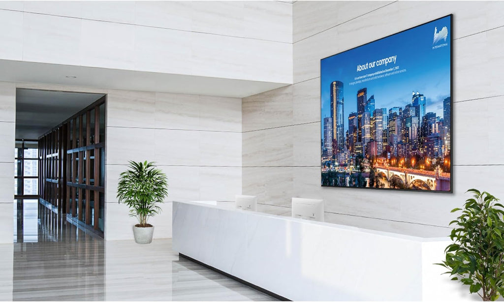 Samsung 98' Crystal UHD Signage QE98C Supersized LCD Display, Realistic Visuals and Vibrant Colors, Slim Design, Quantum Processor 4K, Upscaling Technology, LH98QECEDGCXGO