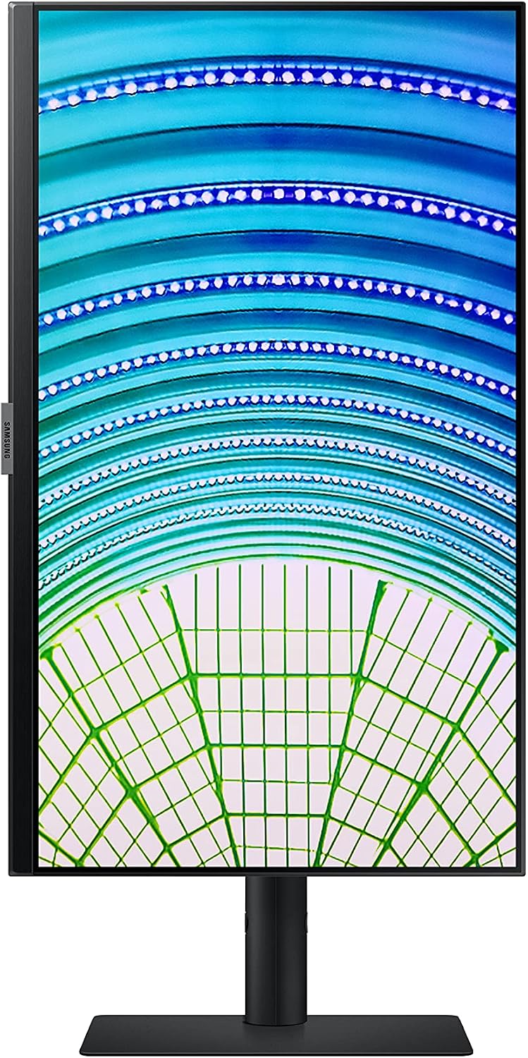 SAMSUNG 24 Inch QHD Computer Monitor, 75Hz, HDMI Monitor, Vertical, 1440p IPS Monitor, HDR10 (1 Billion Colors), TUV-Certified Intelligent Eye Care, S60A (LS24A600NWNXGO)