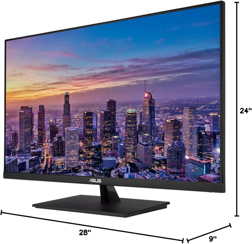 ASUS VP32AQ 32-inch 1440P 2K WQHD 100% sRGB Frameless LCD Professional Monitor, 2-Pack Bundle with FreeSync, Eye Care Plus, HDR10, DisplayPort, HDMI, Integrated Speaker, Desk Mount Dual Monitor Stand
