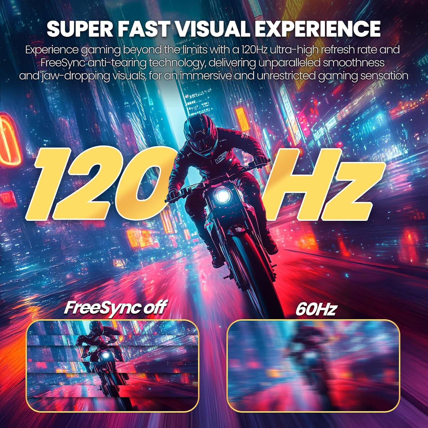 CRUA 34' Curved Gaming Monitor, WQHD 3440x1440, 120Hz Computer Monitors, 1500R VA Screen, 120% sRGB, AMD FreeSync, Blue Light Filter, HDMI 2.0 & DP 1.4, Wall Mountable Installs- White