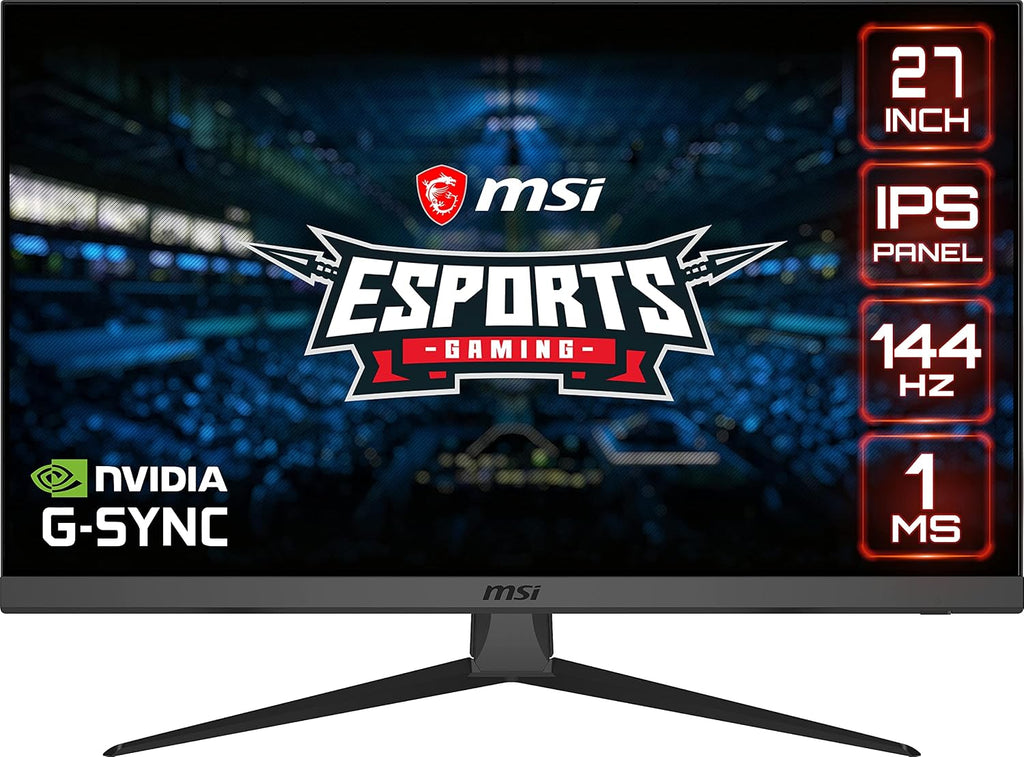 msi G272, 27' Gaming Monitor, 1920 x 1080 (FHD), IPS, 1ms, 144Hz, FreeSync, HDMI, Displayport, Tilt