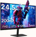 KTC 24.5 Inch Gaming Monitor, 180Hz (Up to 200Hz) Monitor FHD, Fast IPS 1080P 1ms, 128% sRGB HDR10, Freesync HDMI x 2 /DP x 1, VESA Tilt Adjustable Xbox PS5 Switch (HDMI Cable Included)