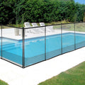 Happybuy Pool Fence, 4FTx 72FT DIY Pool Fences for Inground Pools, Removable Child Safety Pool Fencing, Swimming Pool Fence in Ground for Kids Safety, Black Pool Mesh to Protect Kids