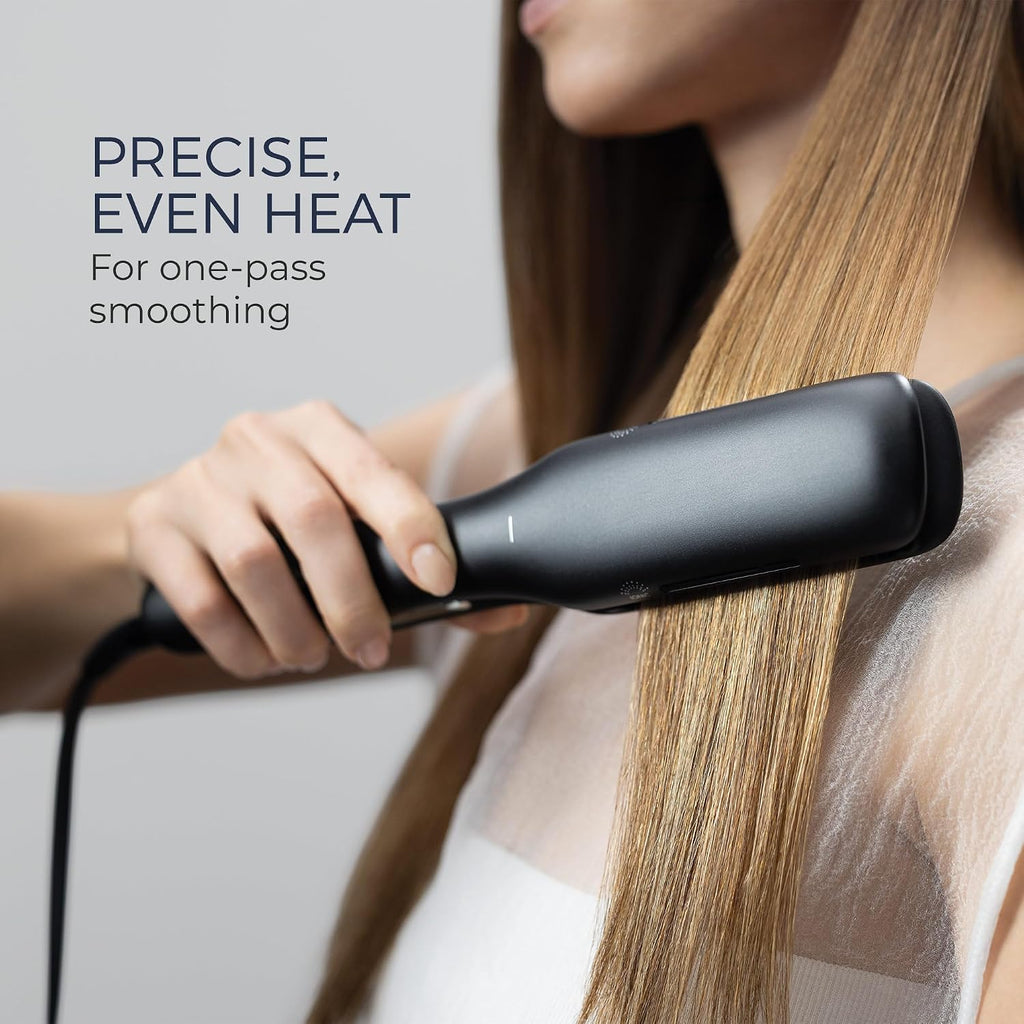 Neuro by Paul Mitchell Smooth+ 1.75' Ceramic Straightening & Styling Iron, Travel Flat Iron, Dual Voltage for Worldwide Use, Extra-Wide Plate Size for Faster Styling