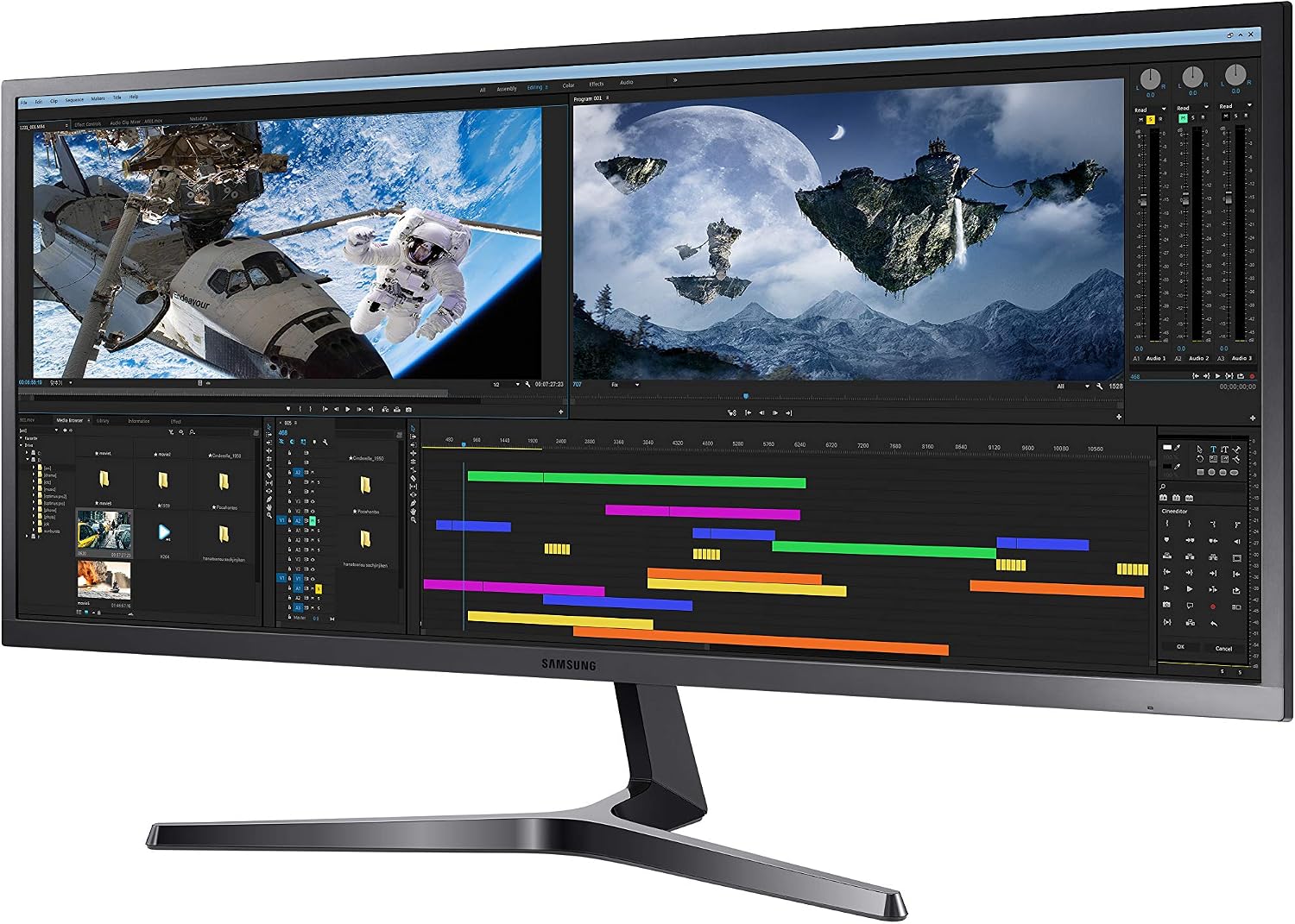 Samsung 34' Class Ultrawide Monitor with 21:9 Wide Screen, S34J552WQNXZA