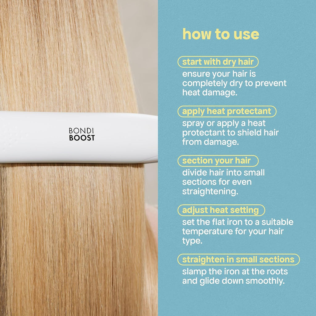 BondiBoost Aloe Plated Flat Iron 1' US