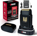 WMARK Electric Foil Shavers for Men Electric Razor for Men Beard Shaver Cordless Maglev Vector Motor 10000RPM, Stainless Steel Gold-Titanium Coating 3 Floating Blades, USB-C Rechargeable NG-XS1