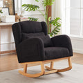MYFUNSHOP Nursery Rocking Chair Glider – Classic Rocker with Comfortable Cushioning & Smooth Motion for Bedroom