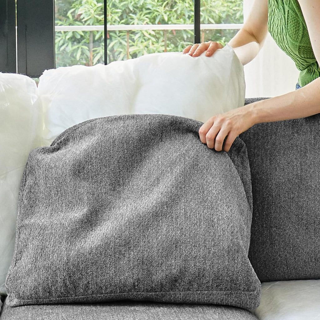 Belffin Sleeper Sofa Modular Sectional Pull Out Couch Bed U Shaped Sofa Couch for Living Room with Storage Chaise. Light Gery