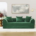 XVD 79' Boneless Sleeper Sofa Bed, Convertible Futon Couch with Pillows and Storage Pocket, Pull Out Compressed Sofa for Living Guest Room Bedroom, Green