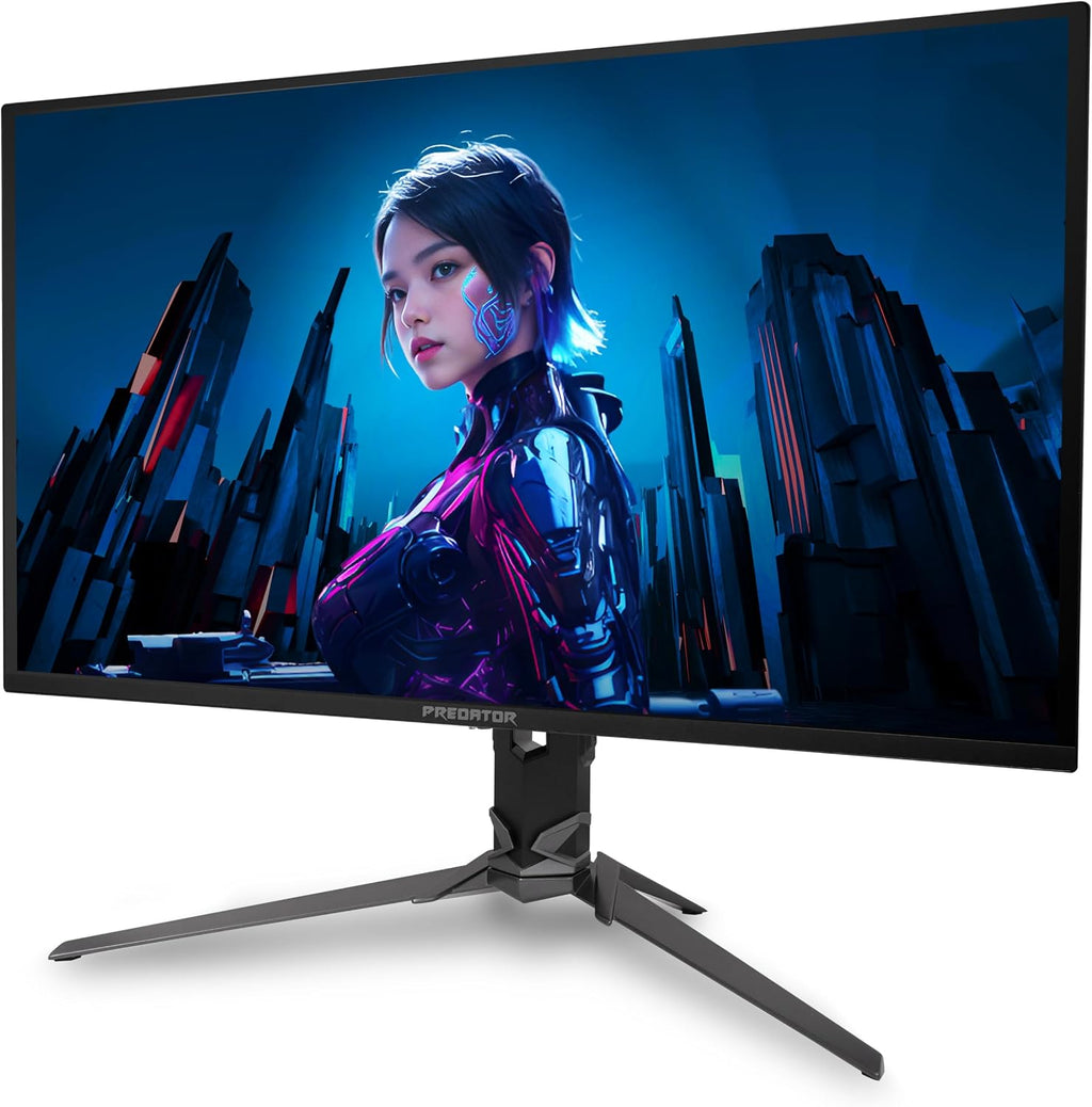acer Predator Gaming Monitor | 31.5' UHD 3840 x 2160 OLED | AMD FreeSync Premium Pro | 165Hz | 0.03ms | VESA DisplayHDR True Black 400 | DCI-P3 99% | Display Port 1.4 & 2 x HDMI 2.1 | X32 V2bmiiphx
