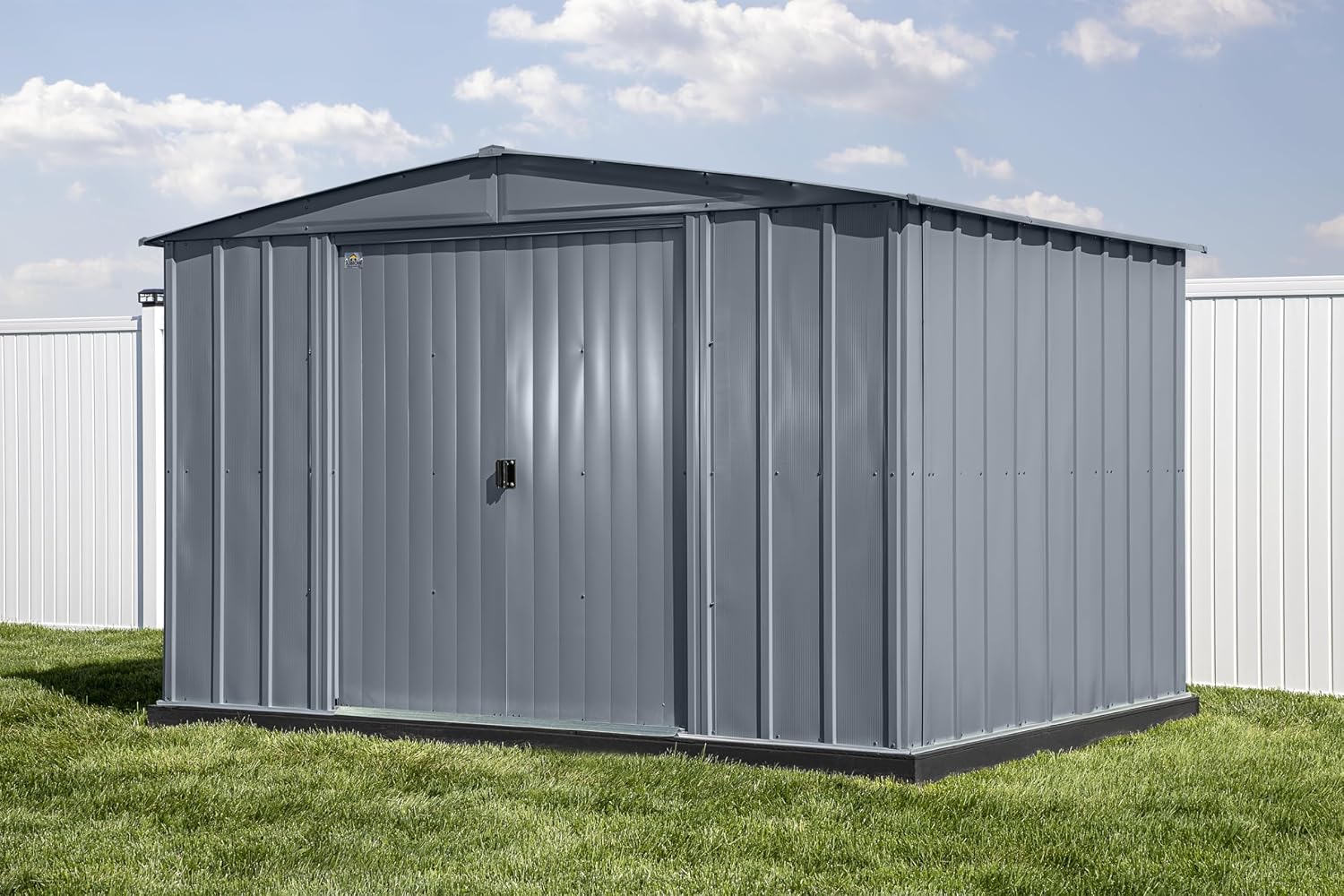 Arrow Classic Steel Storage Shed, 10x8, Charcoal