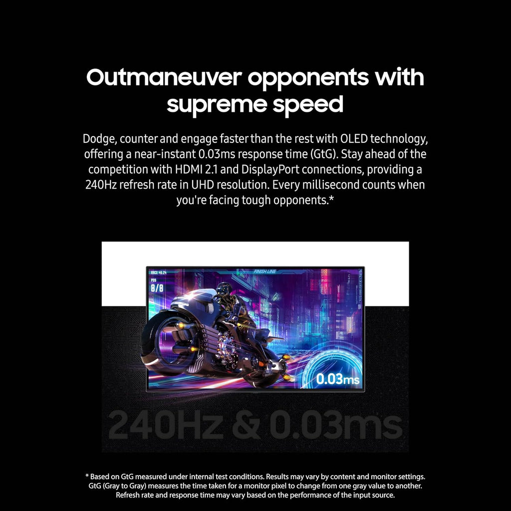 Samsung 32DG8 32 Inch Odyssey G80SD 4k UHD Smart Gaming Monitor with 1 Year Amber Protection Extension (2024)