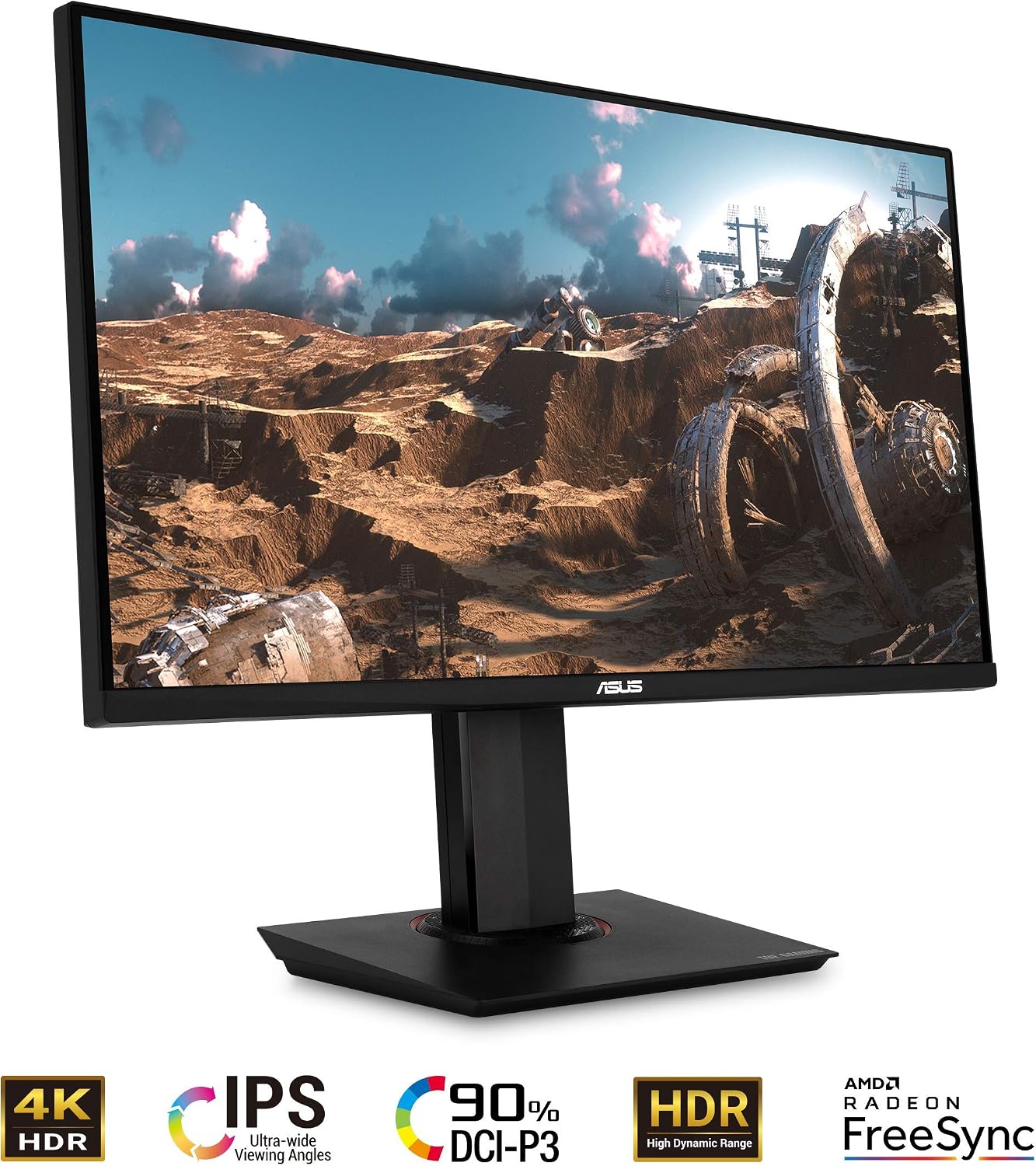 ASUS TUF Gaming VG289Q 28' Gaming Monitor 4K (3840 x 2160) IPS FreeSync Eye Care DisplayPort Dual HDMI HDR 10,Black