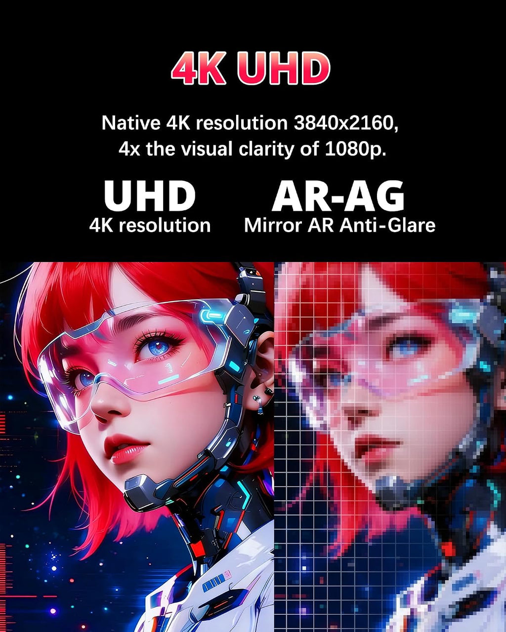 Q32S 32' 4K 240Hz QD-OLED Glossy Monitor, 0.03ms, 99% sRGB, 99% DCI-P3, 10-Bit Color, HDR, 1500000:1 Contrast Ratio, Eye Care (Honeycomb - Without Stand)