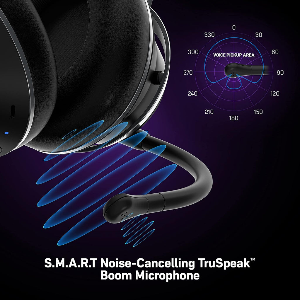 Turtle Beach Stealth Pro Multiplatform Wireless Noise-Cancelling Gaming Headset for PS5, PS4, Playstation, PC, Mac, Switch, & Mobile – 50mm Speakers, Bluetooth, Dual Batteries – Black (Renewed)