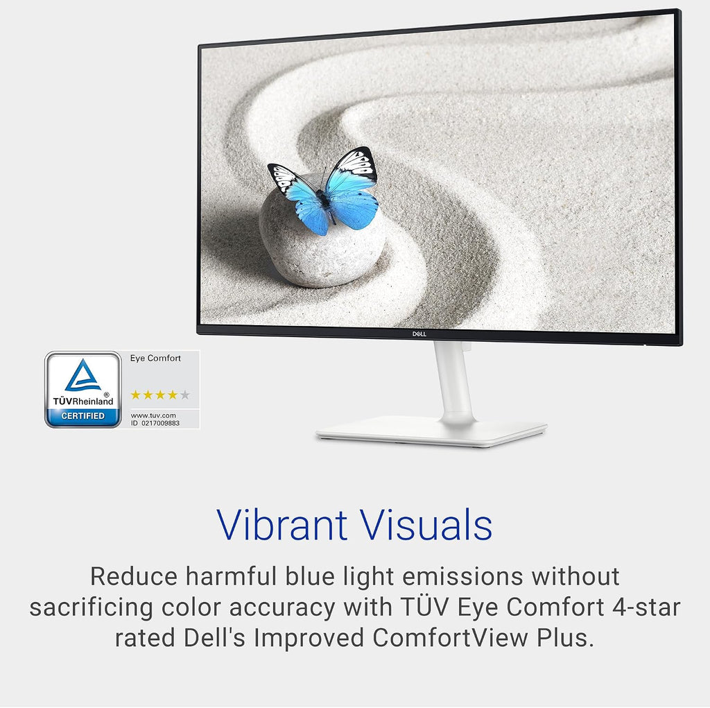Dell S2725H Monitor - 27-inch Full HD (1920x1080) 8Ms 100Hz Display, Integrated 2 x 5W Speakers, 2 x HDMI, 16.7 Million Colors, Tilt Adjustability - Silver (Renewed)
