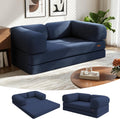 COMAX Convertible Folding Sofa Bed, Foldable Chair Bed Floor Futon Couch with Back Support, Comfy Corduroy Fold Out Mattress Sleeper for Living Room Bedroom