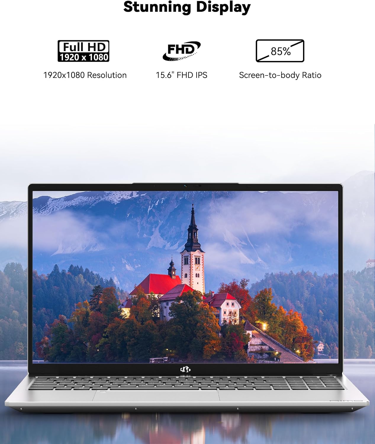 NIMO 15.6'' IPS FHD-Laptop, AMD Ryzen 5, 16GB RAM 1TB SSD (Beat i5-1135G7, 4 Cores Up to 3.7GHz) Student Computer with 2 Years Warranty, 65W Type-C, Fingerprint, Backlit Keyboad (Renewed)