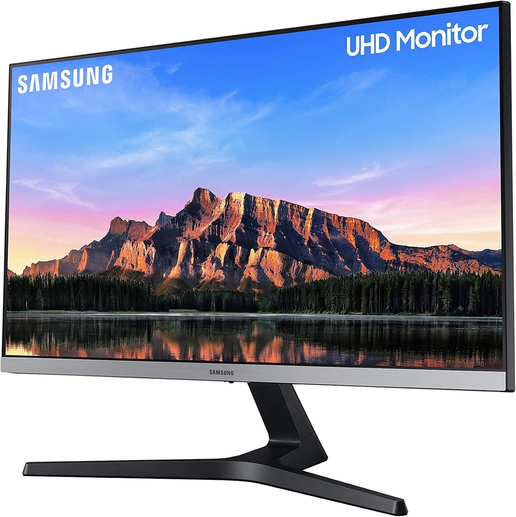 Samsung 28 inch (70.8 cm) 4K UHD Monitor with Bezel Less Design and IPS Display Panel (Dark Blue Gray) - LU28R550UQWXXL