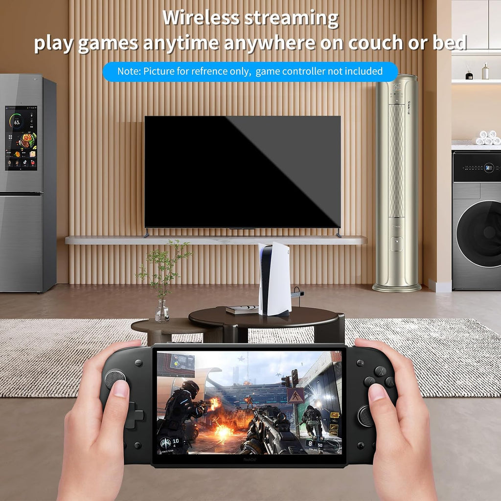 7' 60Hz Streaming Gaming Handheld 0 Latency 100ft Wireless Game Console Screen for PC,Xbox,PS5/4,Switch,Portable Monitor Touchscreen USB C HDMI External Gaming Monitor(V3)