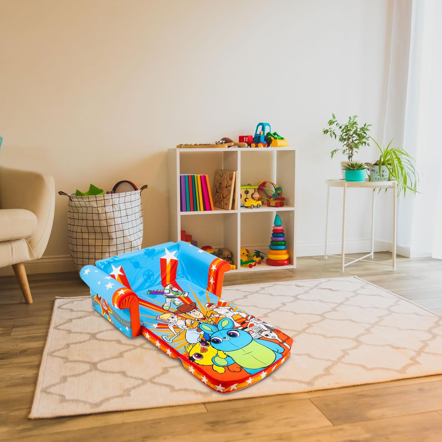 Marshmallow Furniture 2 Pack Kids 2-in-1 Flip Open Foam Sofa Bed, Toy Story 4