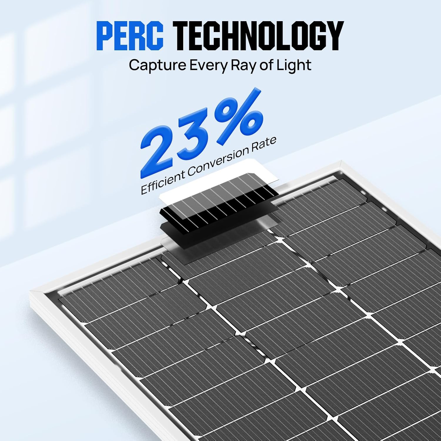 ECO-WORTHY 200 Watt Bifacial Solar Panel 2pcs 100 Watt Monocrystalline Solar Panel Module Off Grid PV Power for Home, Camping, Boat, Shed Farm, RV,12V/24V Battery
