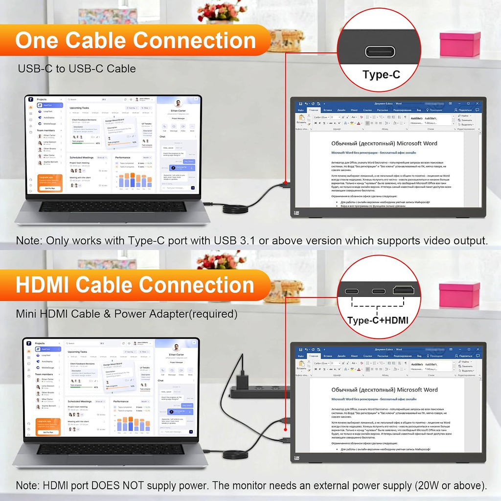 IBW 15.6' 2.8K 100Hz Portable Monitor Touchscreen, QHD 2880x1620 IPS Gaming Display, 300 Nits 100% sRGB HDR FreeSync, USB-C HDMI External Second Screen for Laptop PC Phone Switch PS5