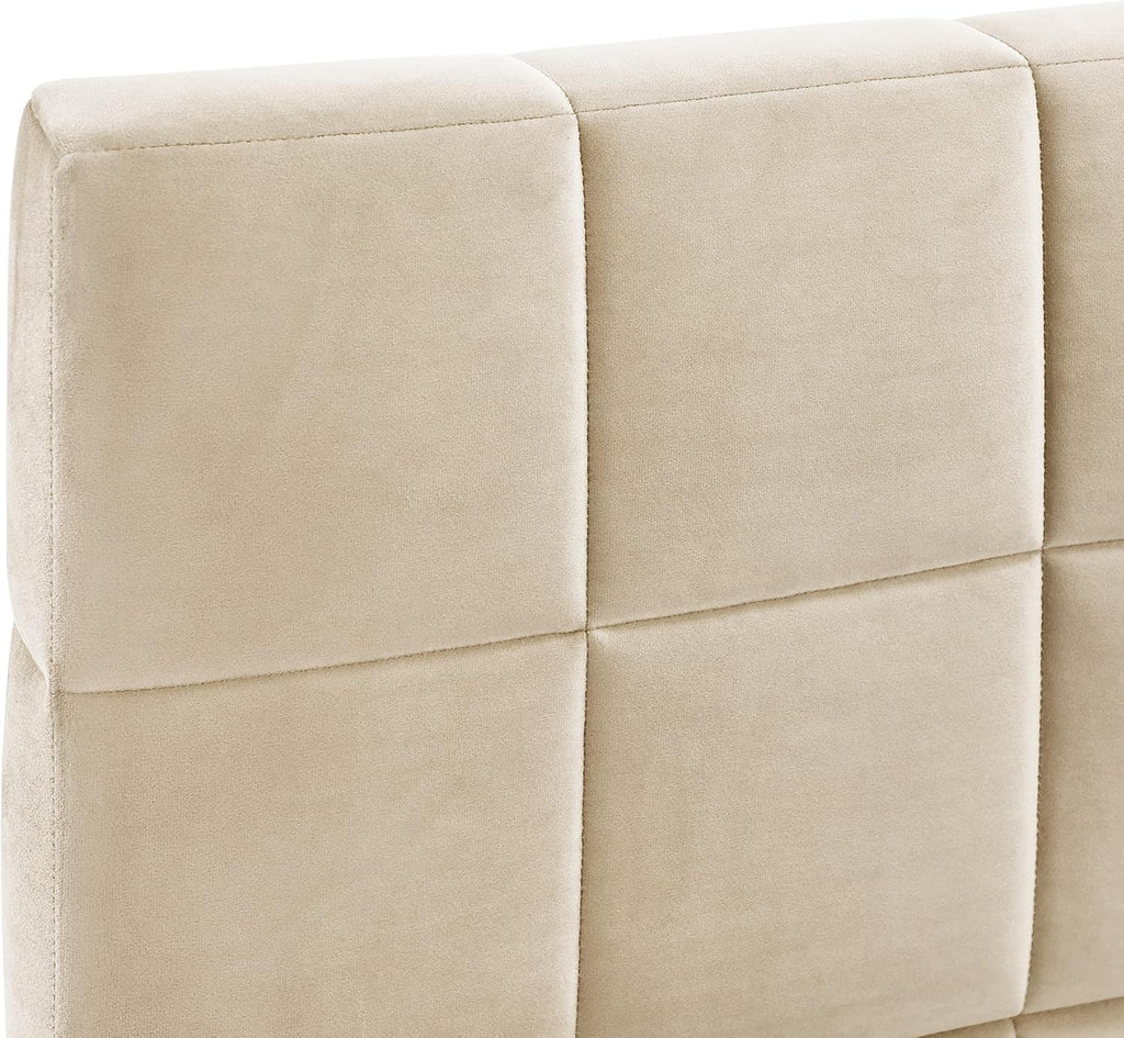 Merax Full Size Daybed, Full Upholstered Daybed Sofa Bed Frame, No Box Spring Needed, Beige