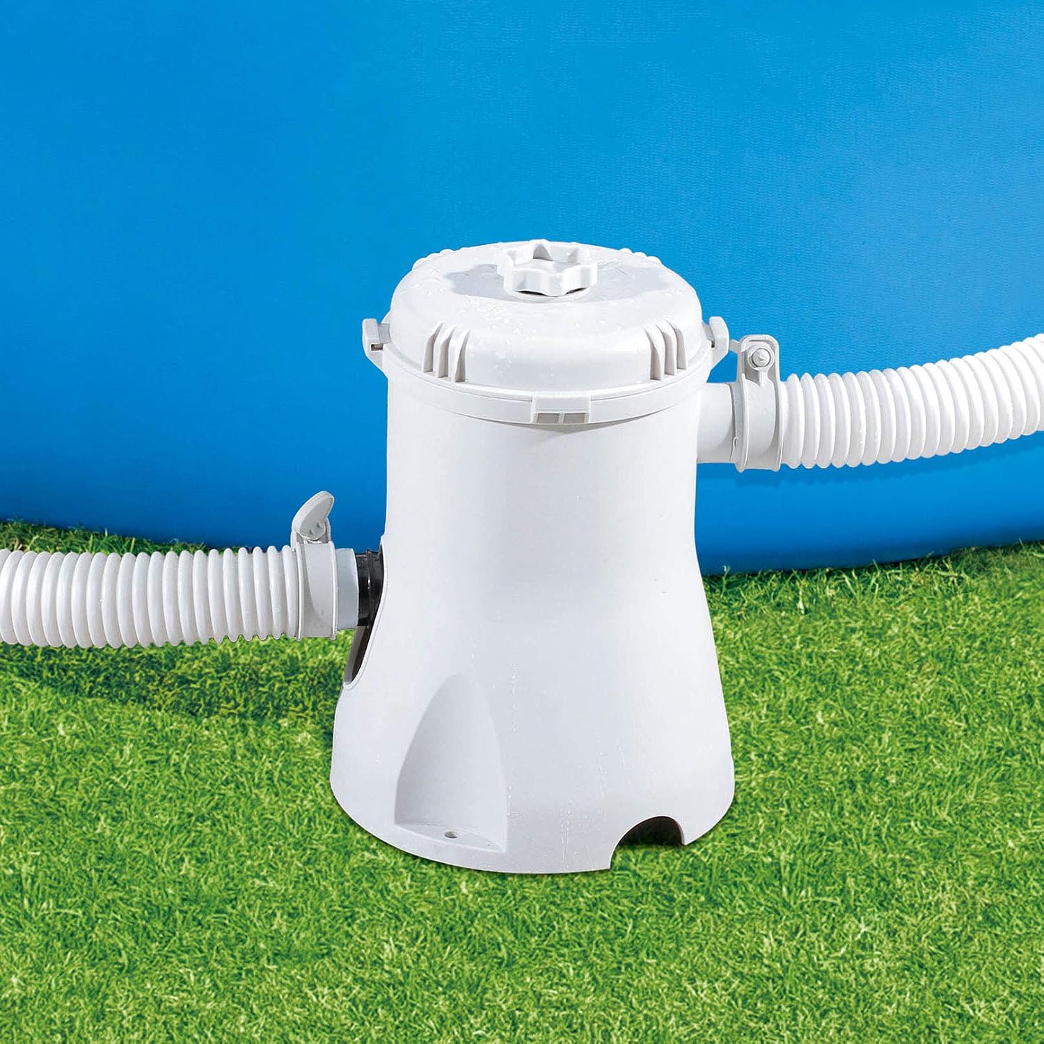 Summer Waves 8'x30' Quick Set Ring Above Ground Pool with RX330 Filter Pump w/GFCI, I Type Filter Cartridge
