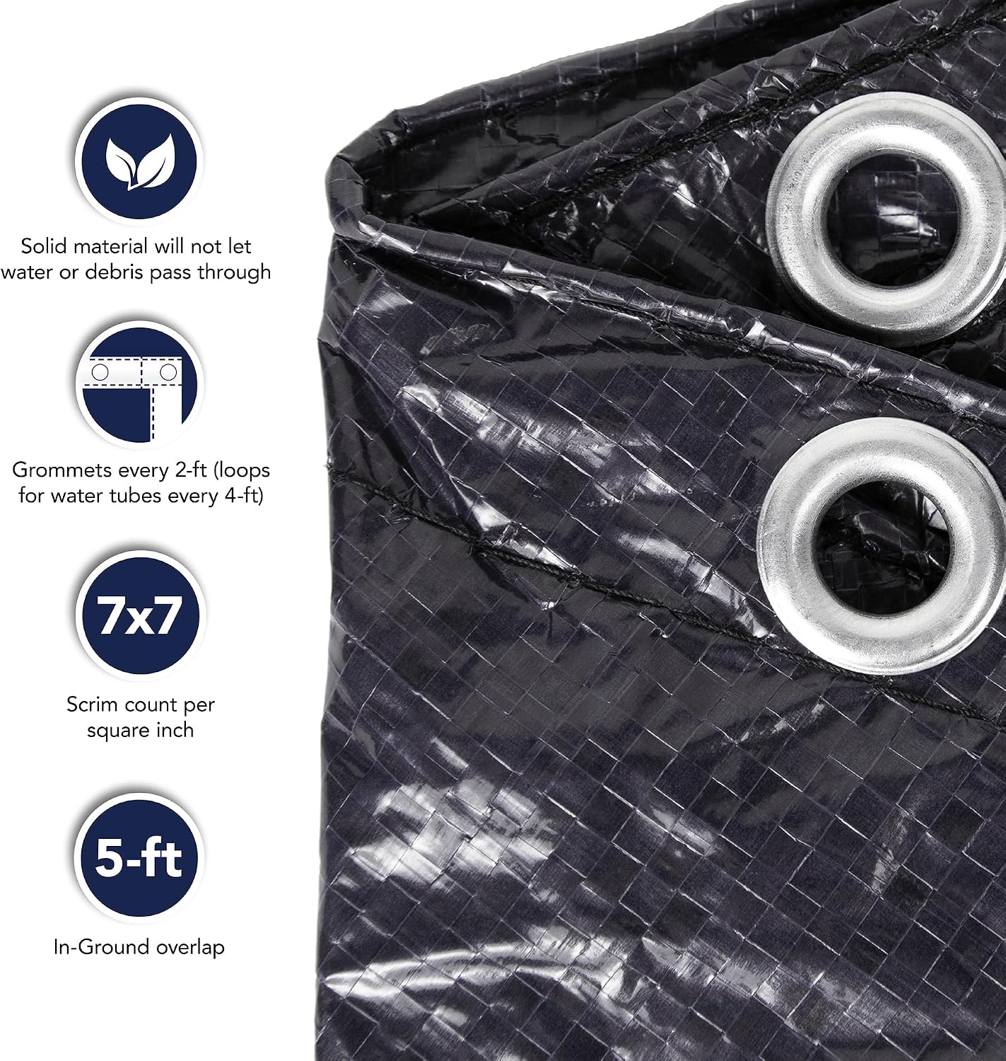 Blue Wave 8-Year 30-ft x 50-ft Rectangular In Ground Pool Winter Cover