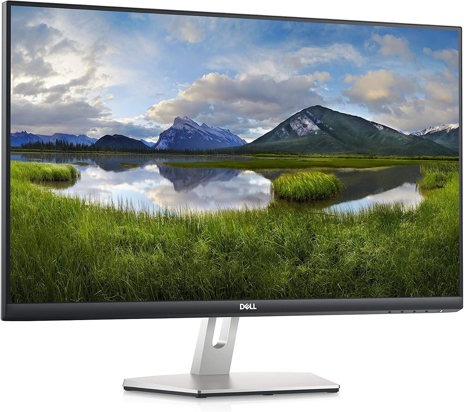 Dell S2721D 27 Inch 1440p QHD, IPS Ultra-Thin Bezel Monitor, AMD FreeSync, HDMI, DisplayPort, Built in Speakers, VESA Certified, Silver