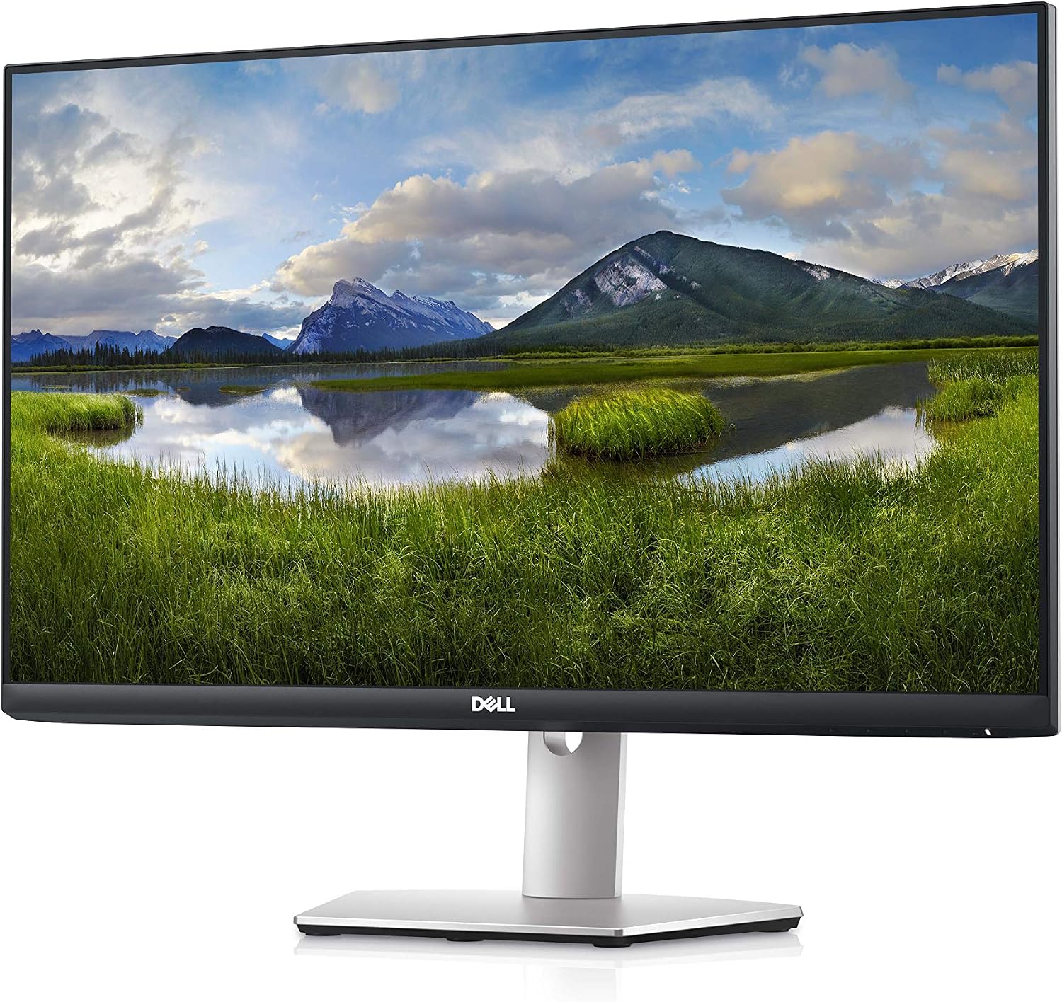 Dell S2721HS 27 Inch Full HD 1920 x 1080, AMD FreeSync, IPS Ultra-Thin Bezel Monitor, Tilt and Swivel, Silver,