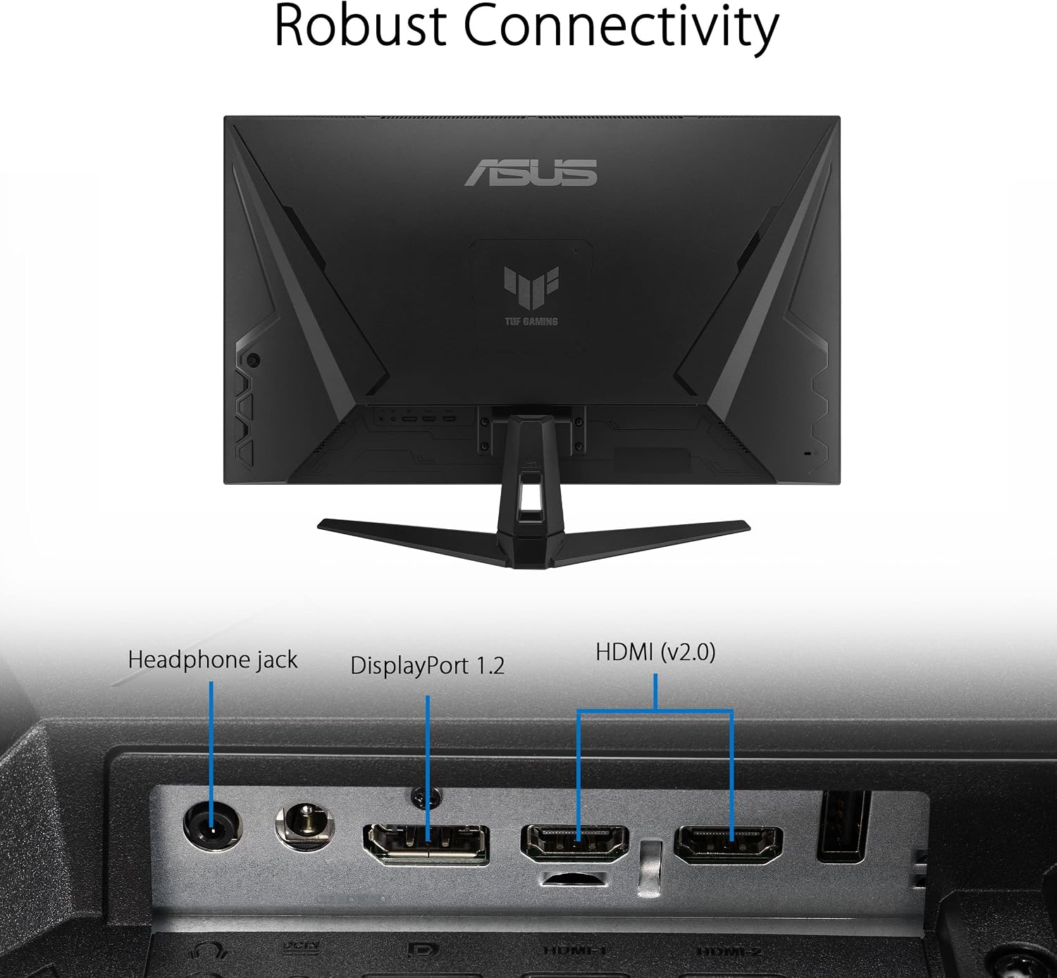 ASUS TUF Gaming 31.5' 1440P HDR Monitor (VG32AQA1A) - QHD (2560 x 1440), 170Hz, 1ms, Extreme Low Motion Blur, FreeSync Premium, DisplayPort, HDMI, HDR-10, Shadow Boost, VESA Wall Mountable (Renewed)