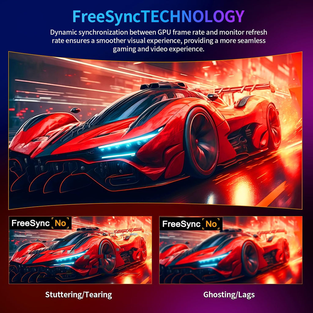 ZZA 27' Curved Gaming Monitor, Full HD(1920x1080P) VA Panel 1800R Computer Monitor,200HZ CP Screen,100% sRGB,3Sides Frameless, Flicker-Less,Blue Light Filter, for Office & Gaming