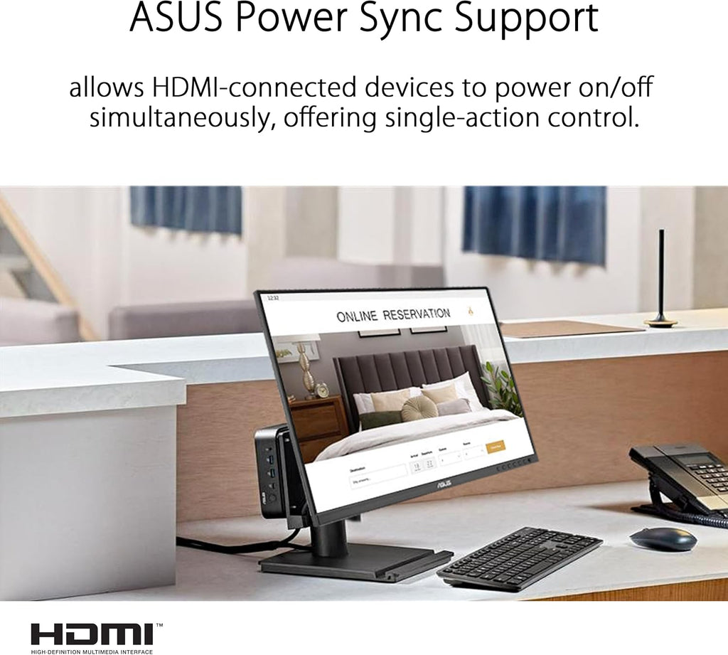 ASUS 27' 1440P Business Monitor (BE27AQG) - QHD (2560x1440), IPS, 120Hz, Ergonomic Design, Speakers, Height Adjustable, Power Sync, Eye Care, VESA Wall Mountable, 3 yr Warranty TAA Compliant