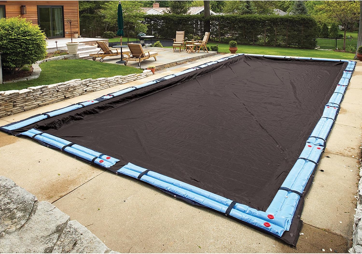 Blue Wave 8-Year 30-ft x 50-ft Rectangular In Ground Pool Winter Cover