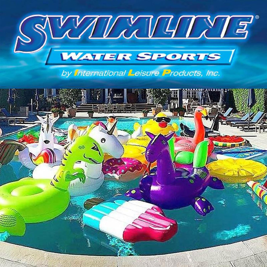 Swimline LI214820 21 Foot Solid Blue Round Above Ground Swimming Pool Overlap Liner 20 Gauge Vinyl Liner for 48 to 52 Foot Pool Walls