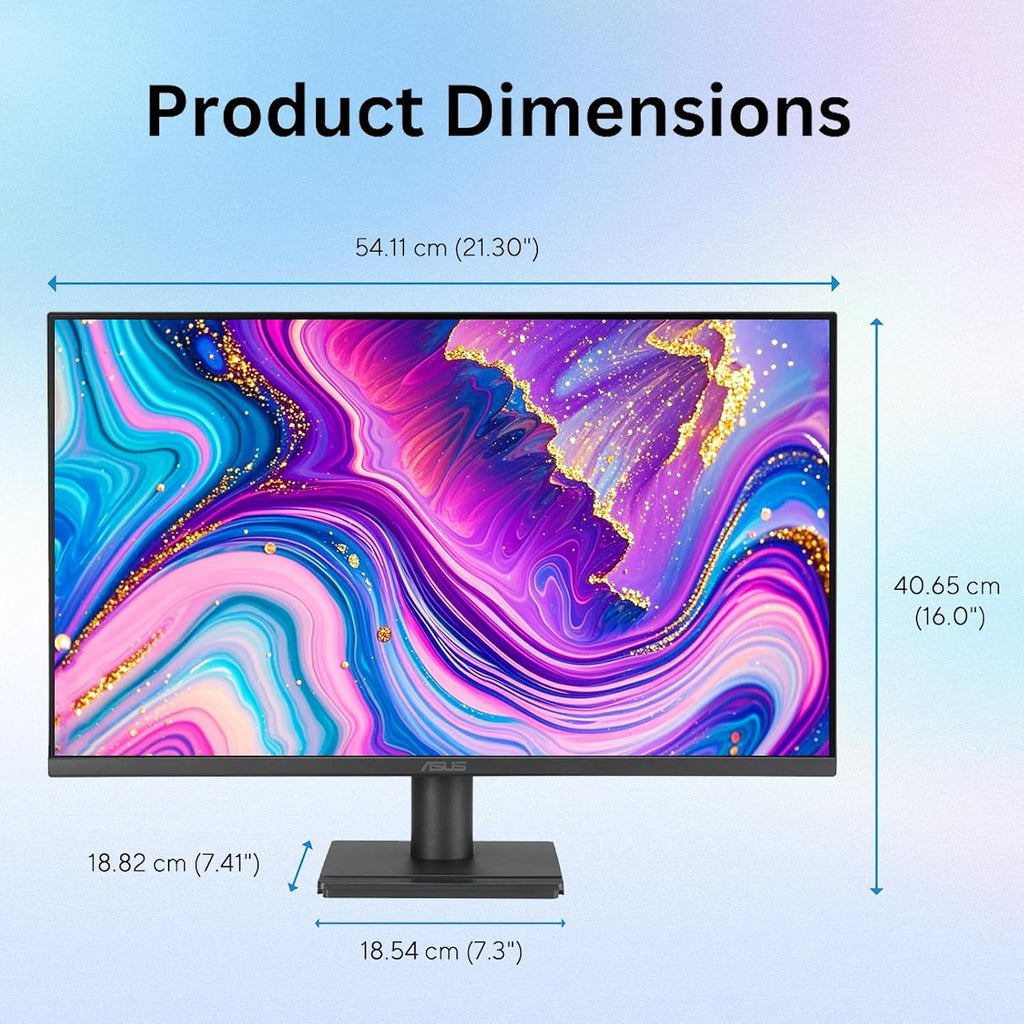 ASUS TUF 24' IPS Monitor, Full HD(1920x 1080), LED Display, 120Hz, 1ms, Adaptive-Sync, 99% sRGB, Anti-Glare M, VESA Mountable, Speakers, DisplayPort, HDMI, VGA, Ajustable Stand