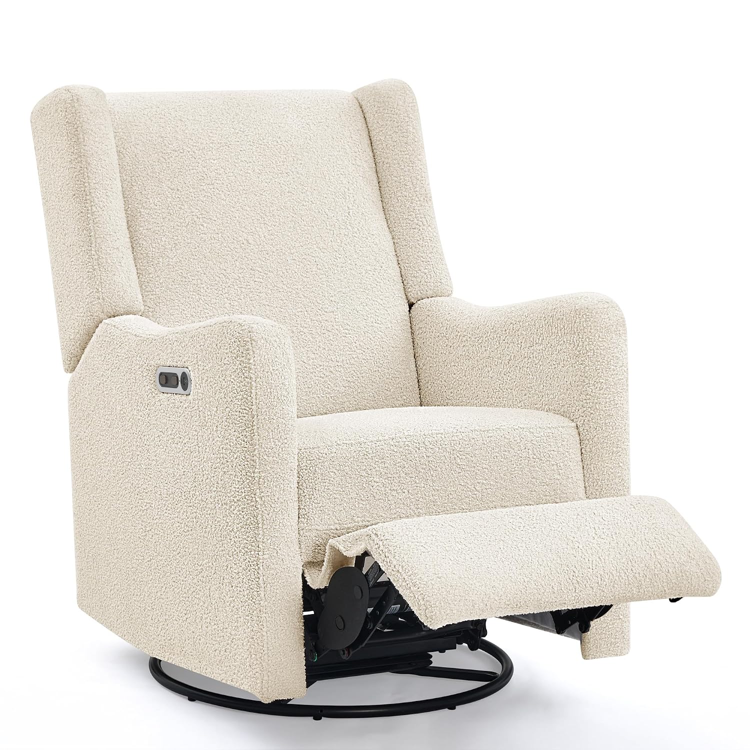 Delta Children Mercer Electronic Power Recliner and Swivel Glider with USB-A and Type-C Ports - Greenguard Gold Certified - Stain-Resistant Performance Fabric is Oeko-TEX Standard 100 Certified, Shell