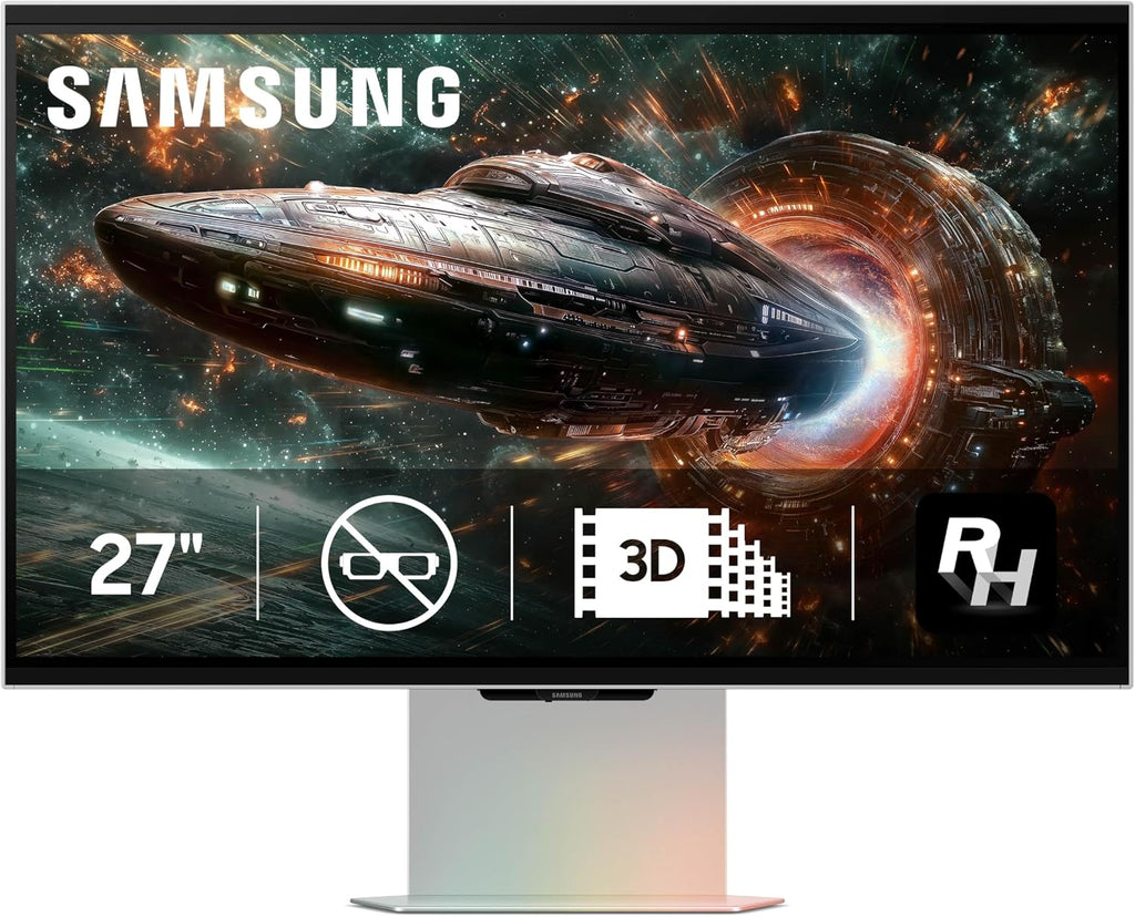 Samsung LS27FG900XNXZA 27 Inch Odyssey 3D 4K 165Hz Gaming Monitor with 2 Year Amber Protection Plan (2025)