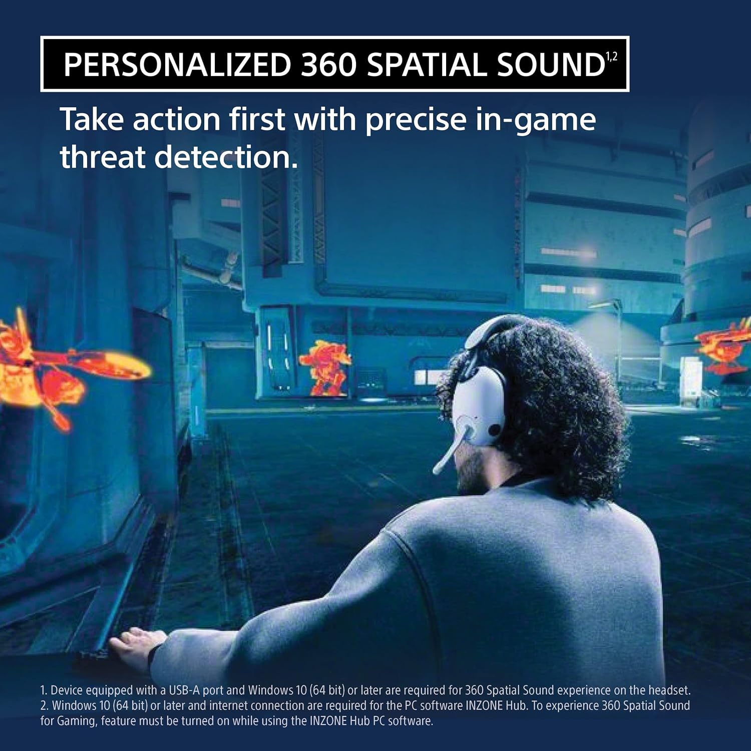 Sony INZONE H9 Wireless Gaming Headphones, Black INZONE M10S OLED QHD 480Hz Gaming Monitor