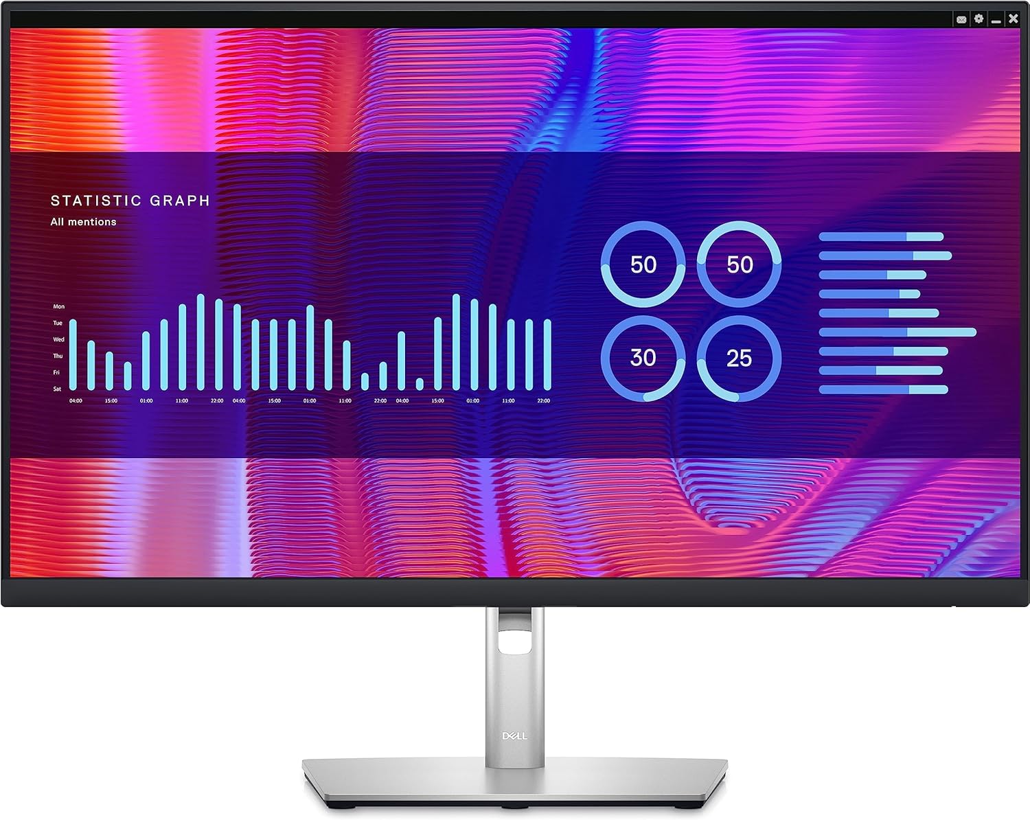 Dell P2723DE 27' QHD WLED LCD Monitor - 16:9 - Black, Silver