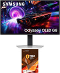 Samsung LS27FG810SNXZA 27 Inch Odyssey OLED 4K 240Hz Gaming Monitor with 1 Year Amber Protection Extension Plan (2025)