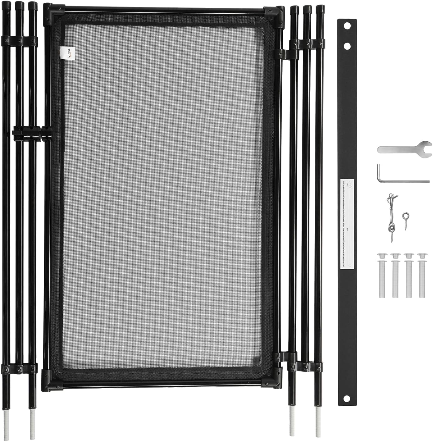 VINGLI Pool Fence Gate,5Ft x 2.5Ft Swimming Pool Fence in Ground Pool Safety Fencing (5FT × 2.5FT)