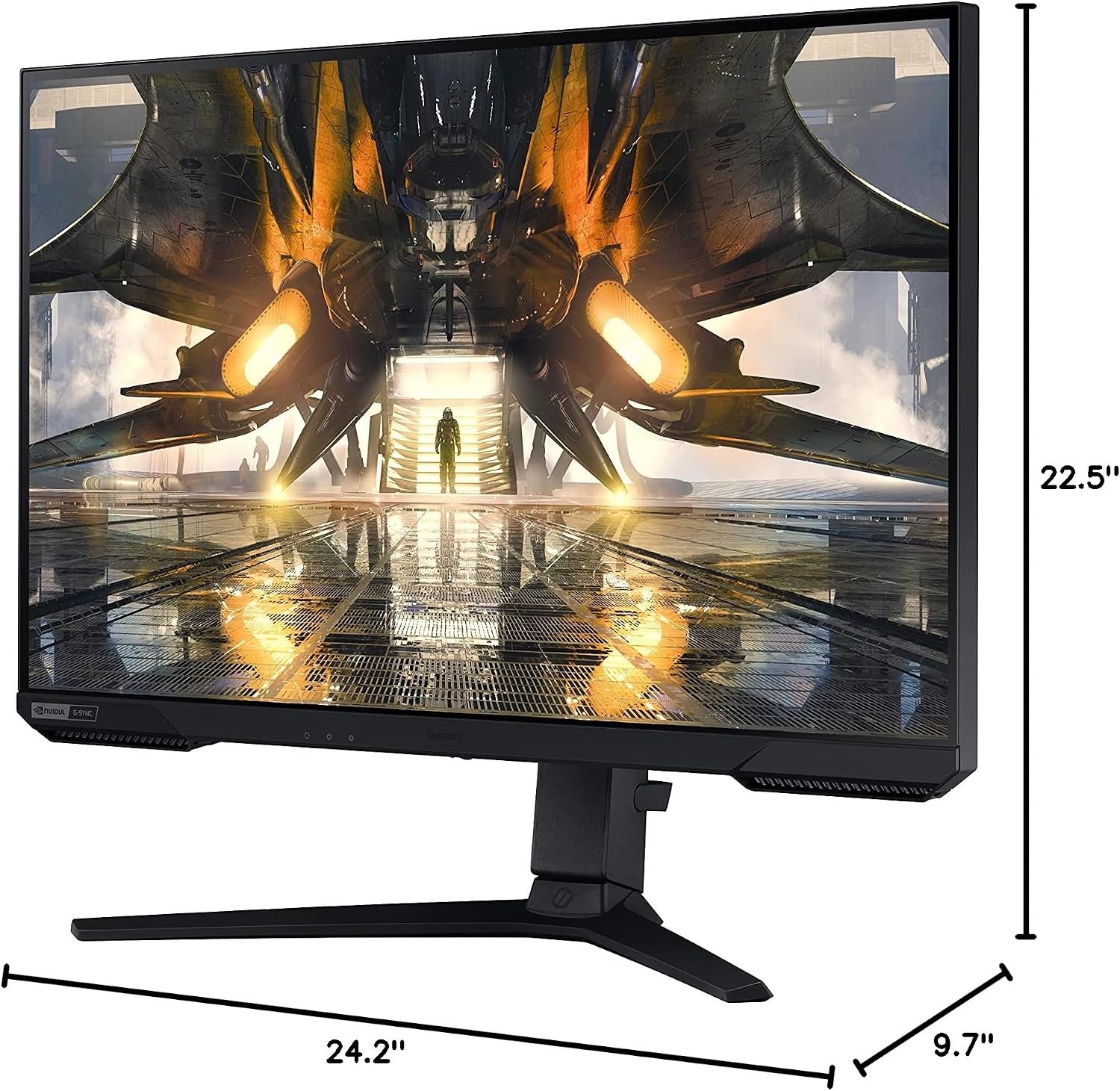 Samsung Odyssey G50A Series 27-Inch WQHD (2560x1440) Gaming Monitor, 165Hz, 1ms, IPS Panel, G-Sync, HDR10 (1 Billion Colors) (LS27AG500PNXZA)