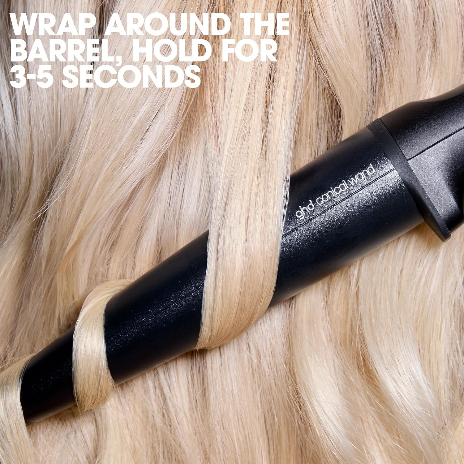 ghd Chronos Curve Curling Irons and Wands - Frizz-Free Curls with Responsive Technology & Automatic Sleep Mode
