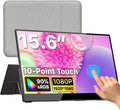 kksmart Portable Monitor for Laptop MacBook Surface PC Xbox PS5, Travel Monitor Second Screen for Laptop, HDMI USB-C VESA Compatible Built-in Speaker, 15.6inches