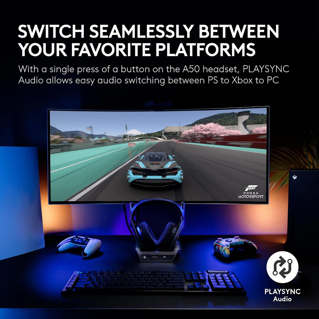 Logitech G Astro A50 Omni-Platform Wireless Gaming Headset + Base Station (Renewed)