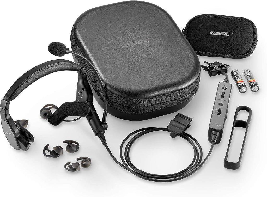 Bose Proflight Series 2 Aviation Headset with Bluetooth Connectivity, Dual Plug Cable, Black